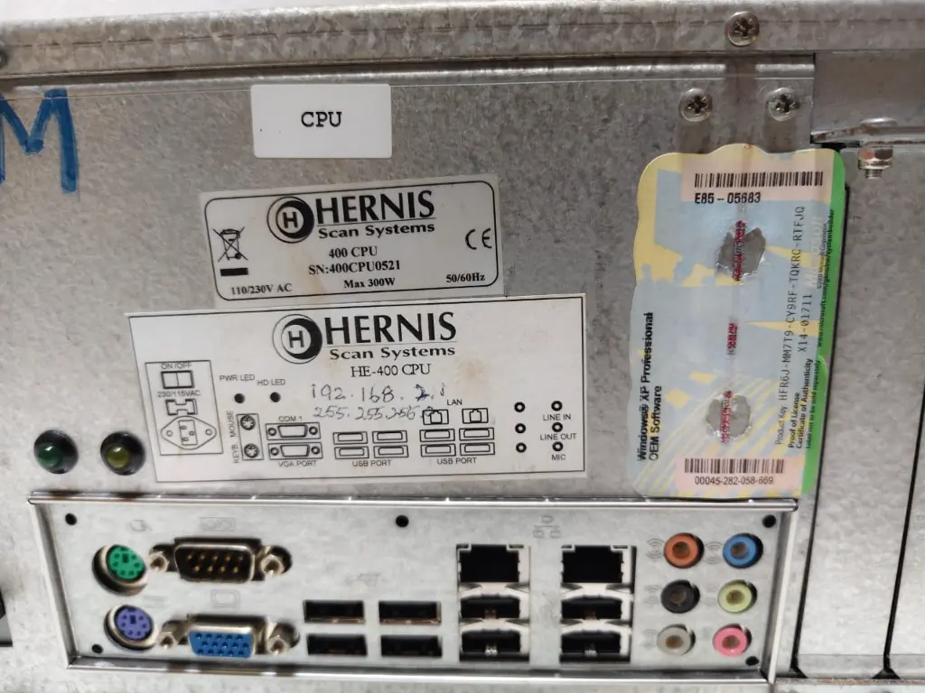 HERNIS SCAN SYSTEM 400 CPU OPERATION STATION CPU Please note this is refurbished equipment with a 3-month warranty. 