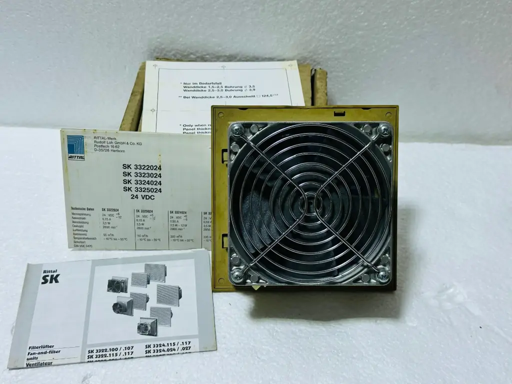 RITTAL SK3322 024 FAN Please note this is New equipment with a 3-month warranty. 