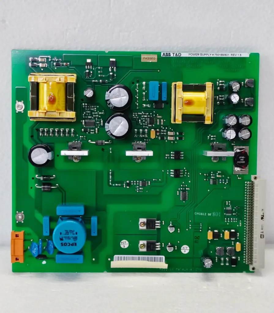 ABB T&D POWER SUPPLY 4 P/N: 750168/801 REV 1.8 PCB CARD $295