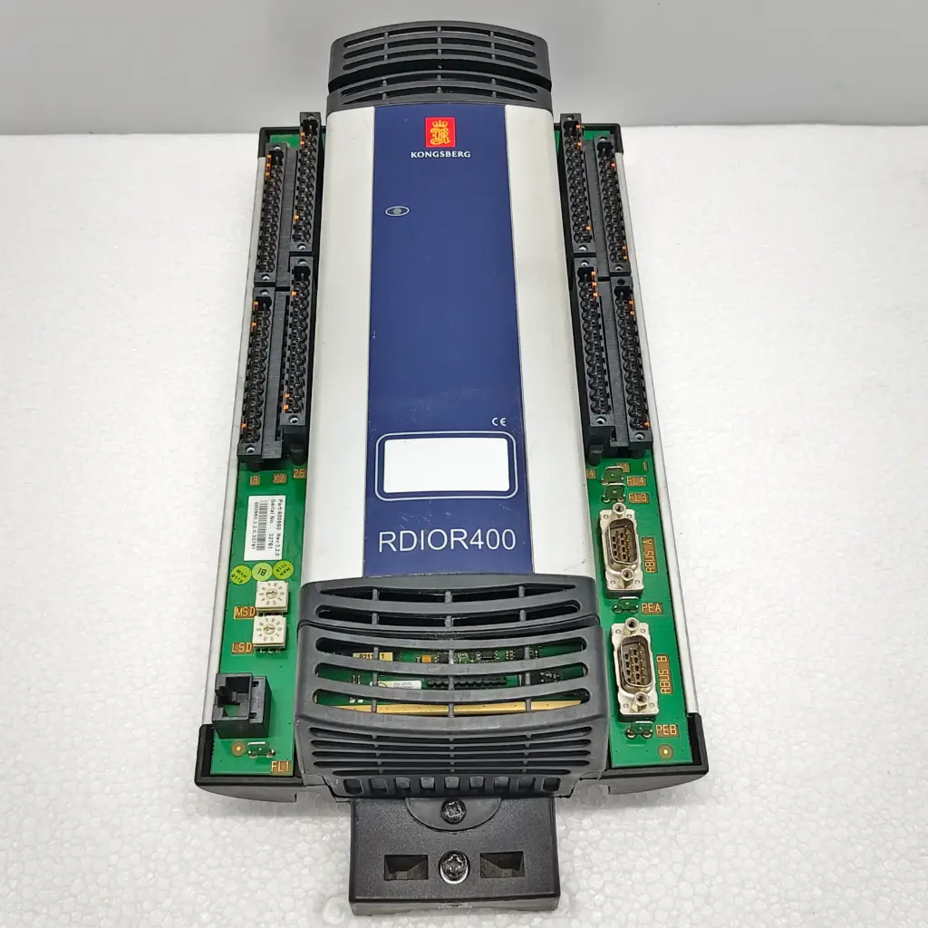 KONGSBERG RDIO400 REMOTE MULTIPURPOSE I/O MODULE P/N: 600950 REV: 3.2.0 $1795