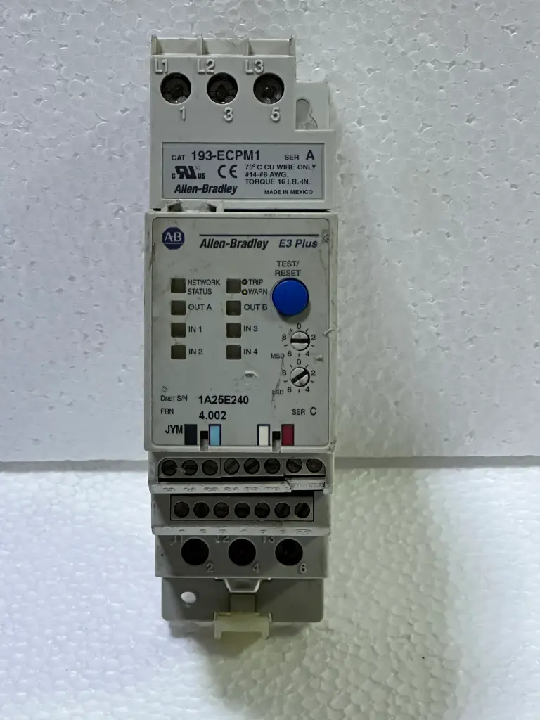 ALLEN BRADLEY E3 PLUS 193-EC2PB MODULE $1495