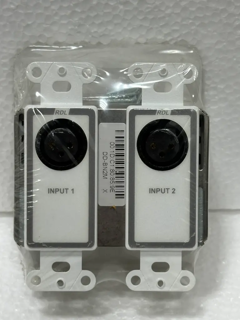 RDL NSR39860 DD SERIES-BN2M WALL-MOUNTED BI-DIRECTIONAL MICLINE DANTE INTERFACE 2X2 $995