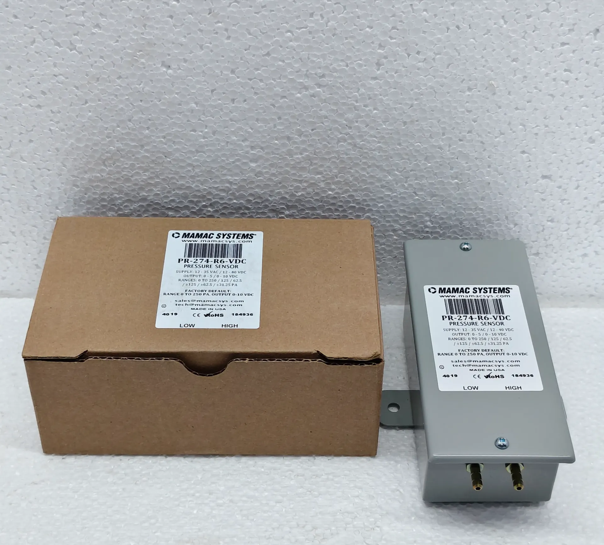 MAMAC SYSTEMS PR-274-R6-VDC PRESSURE SENSOR