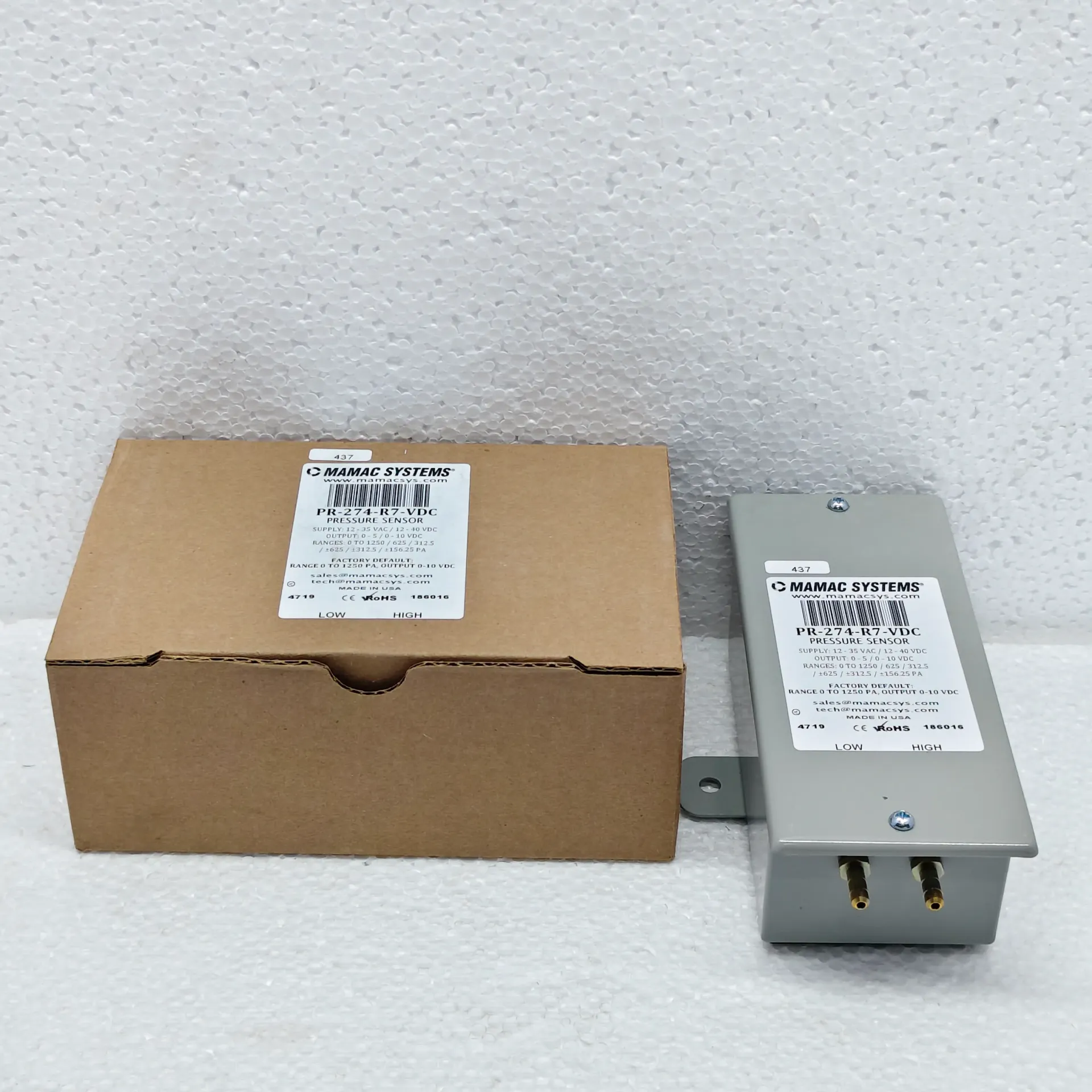 MAMAC SYSTEMS PR-274-R7-VDC PRESSURE SENSOR