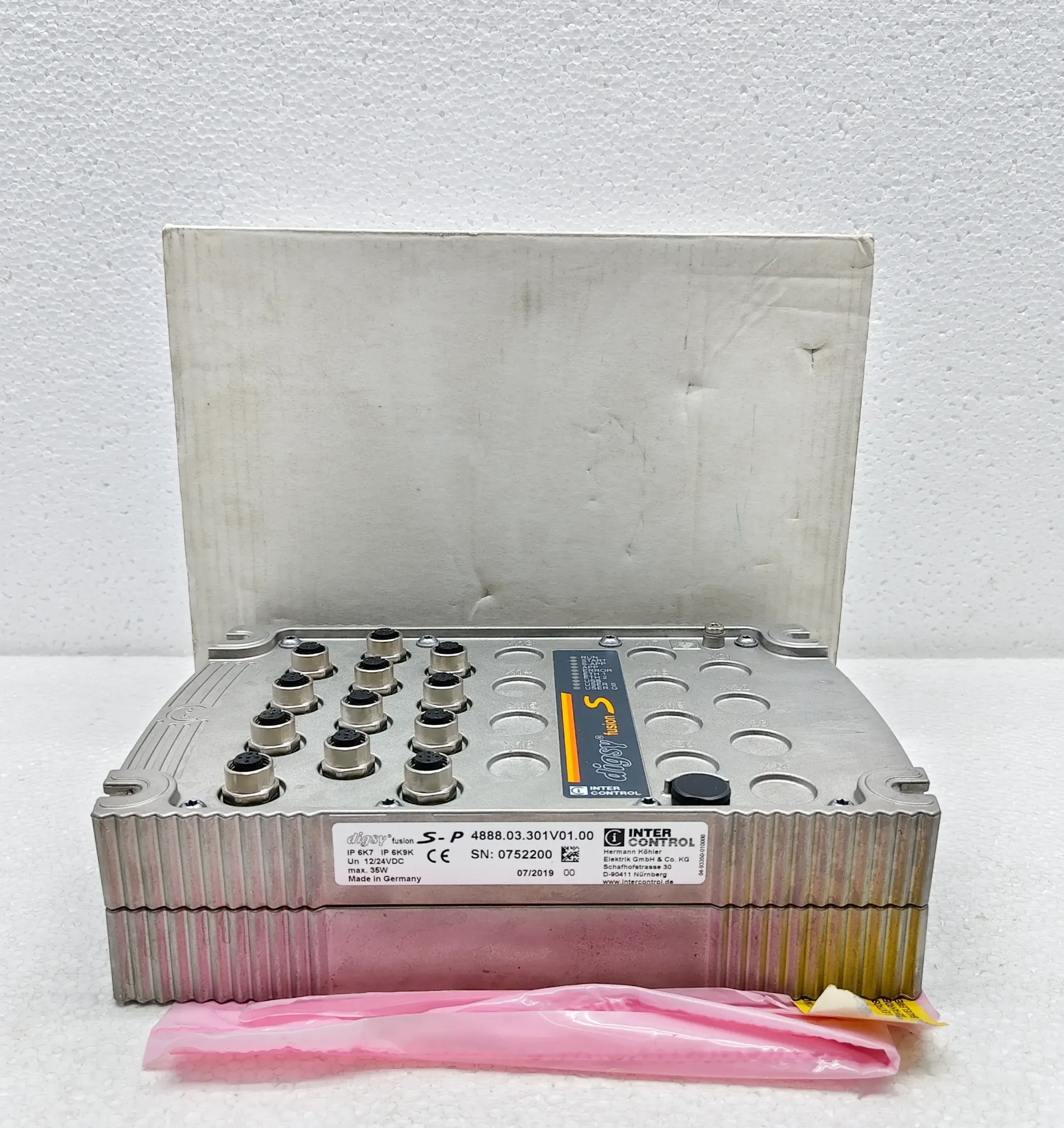 INTER CONTROL DIGSY FUSION S-P SAFETY CONTROLLER MODEL: 4888.03.301V01.00
