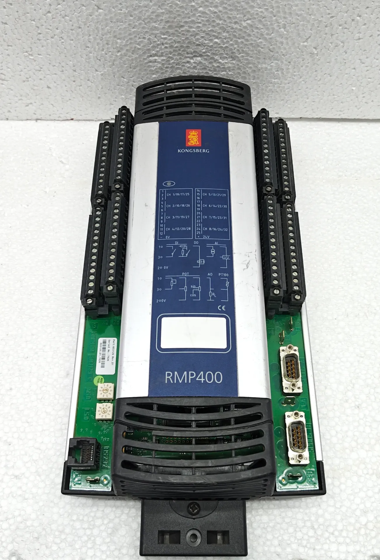 KONGSBERG RMP 400 REMOTE I/O MODULE P/N: 603129 REV: D1