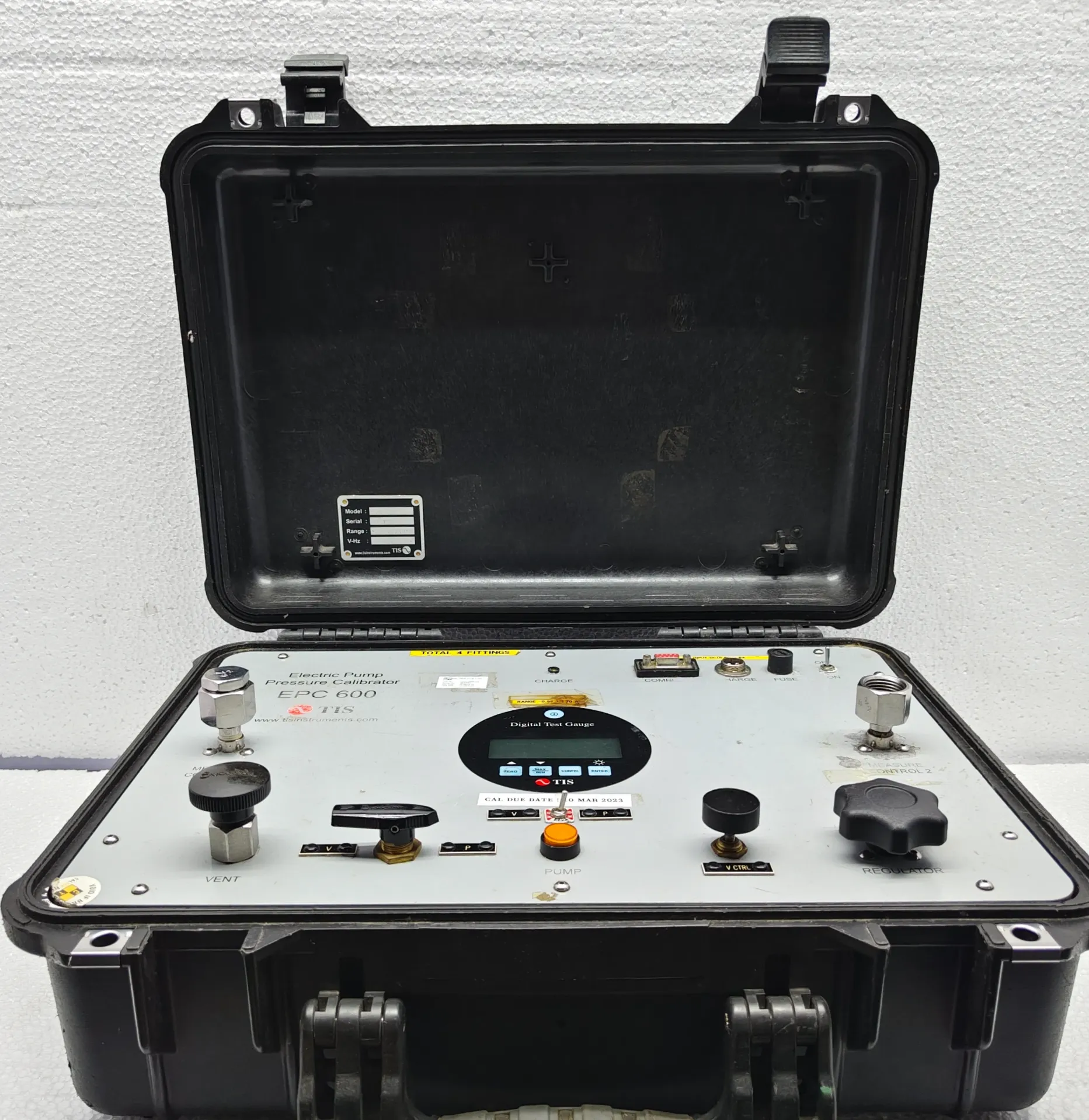 TIS EPC 600 ELECTRIC PUMP PRESSURE CALIBRATOR