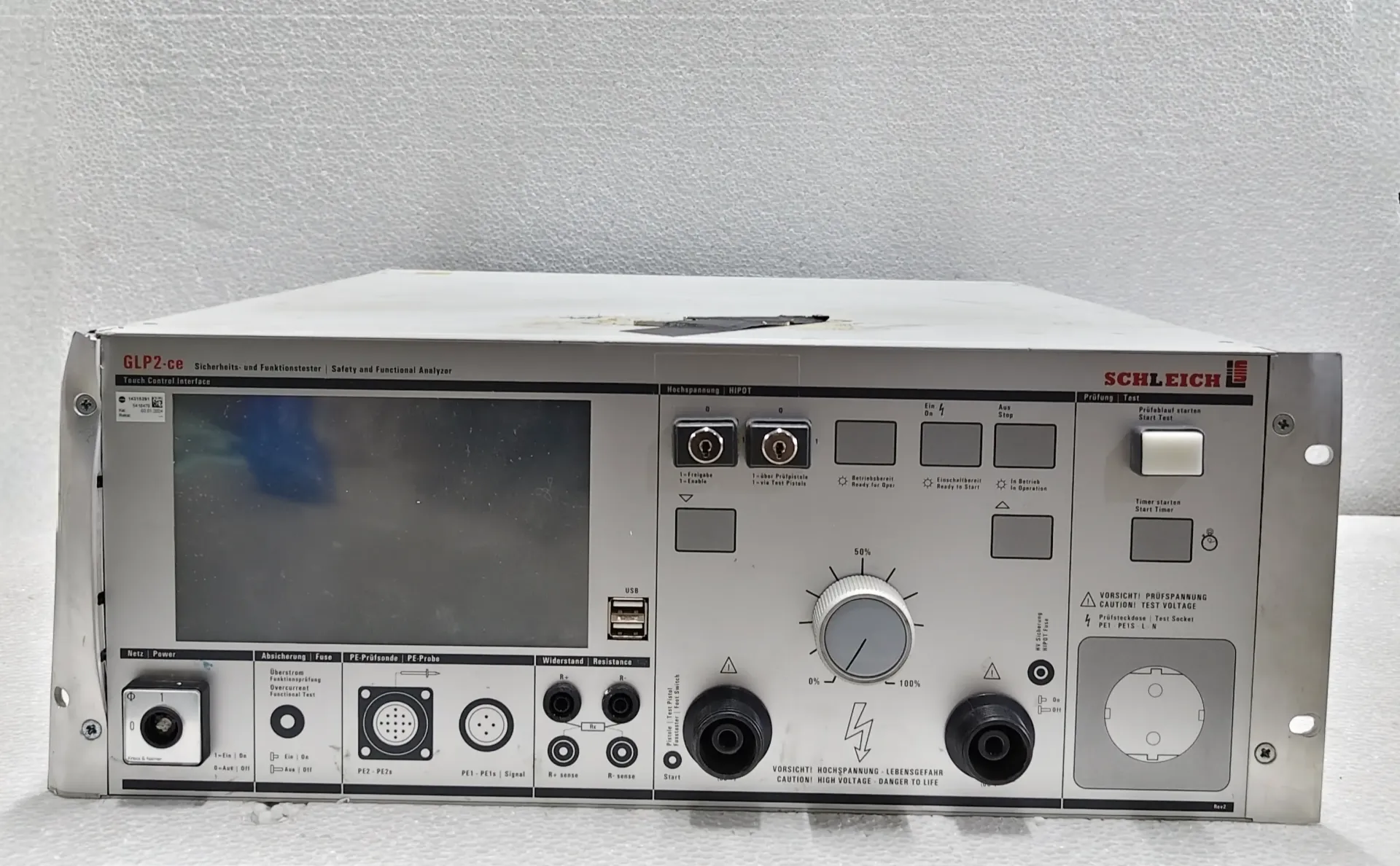 SCHLEICH GLP2-CE SAFETY AND FUNCTIONAL ANALYZER TEST SYSTEM
