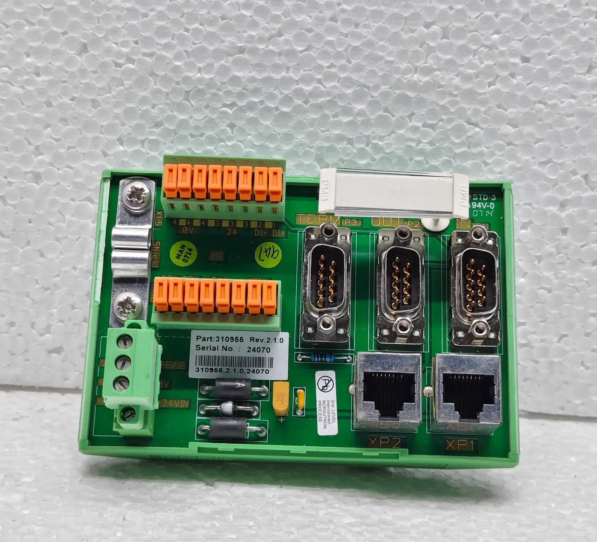 KONGSBERG BUS-TERM PN: 310955 REV: 2.1.0 (PCB CARD)