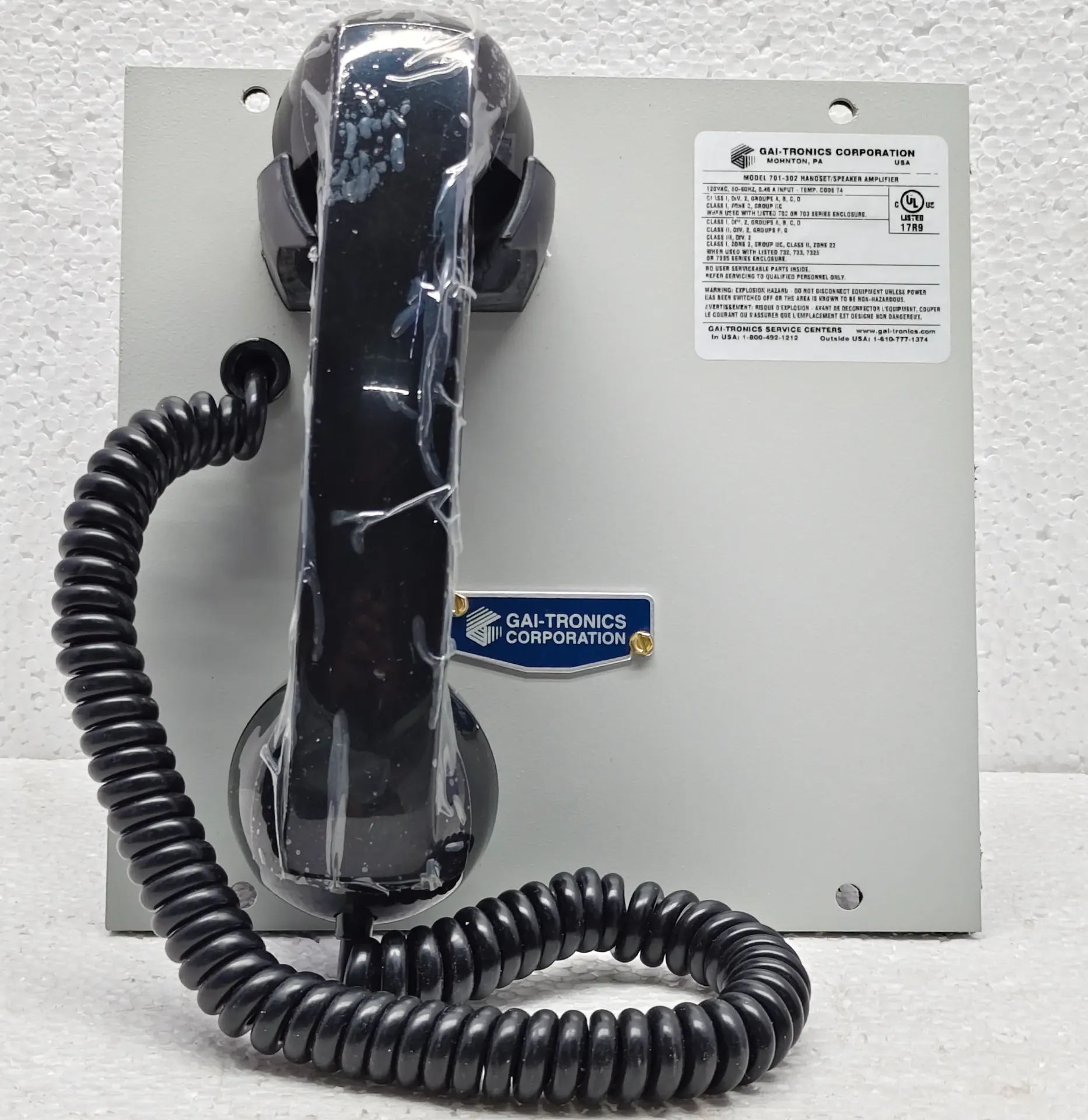 GAI-TRONICS HANDSET/SPEAKER AMPLIFIER MODEL: 701-302