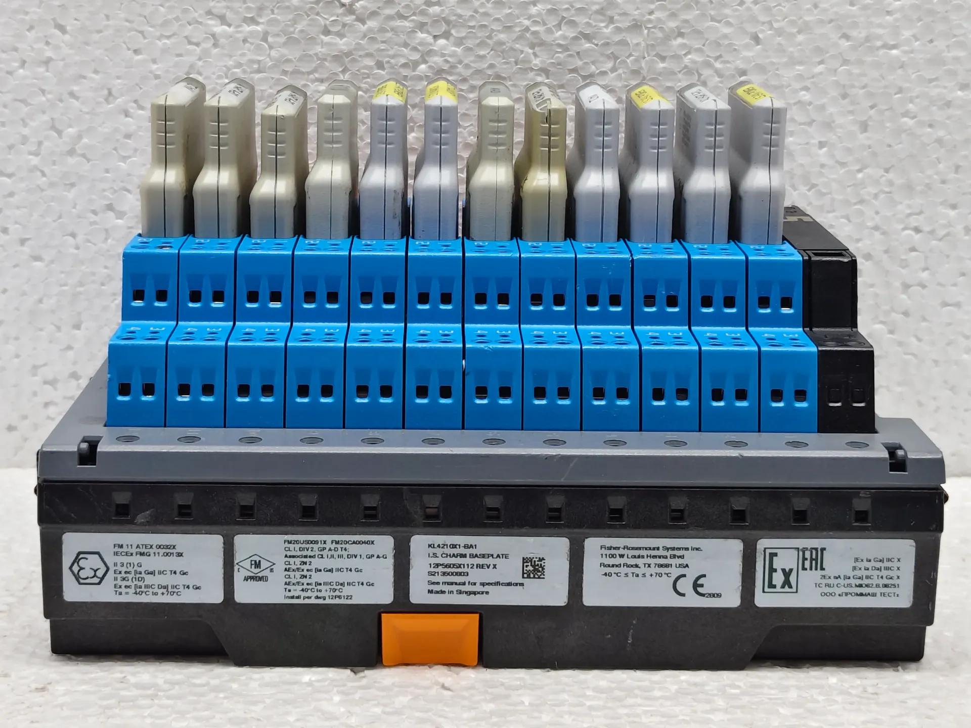 EMERSON DELTAV KL4210X1-BA1 I.S. CHARM BASEPLATE 12P5605X112 REV: X
