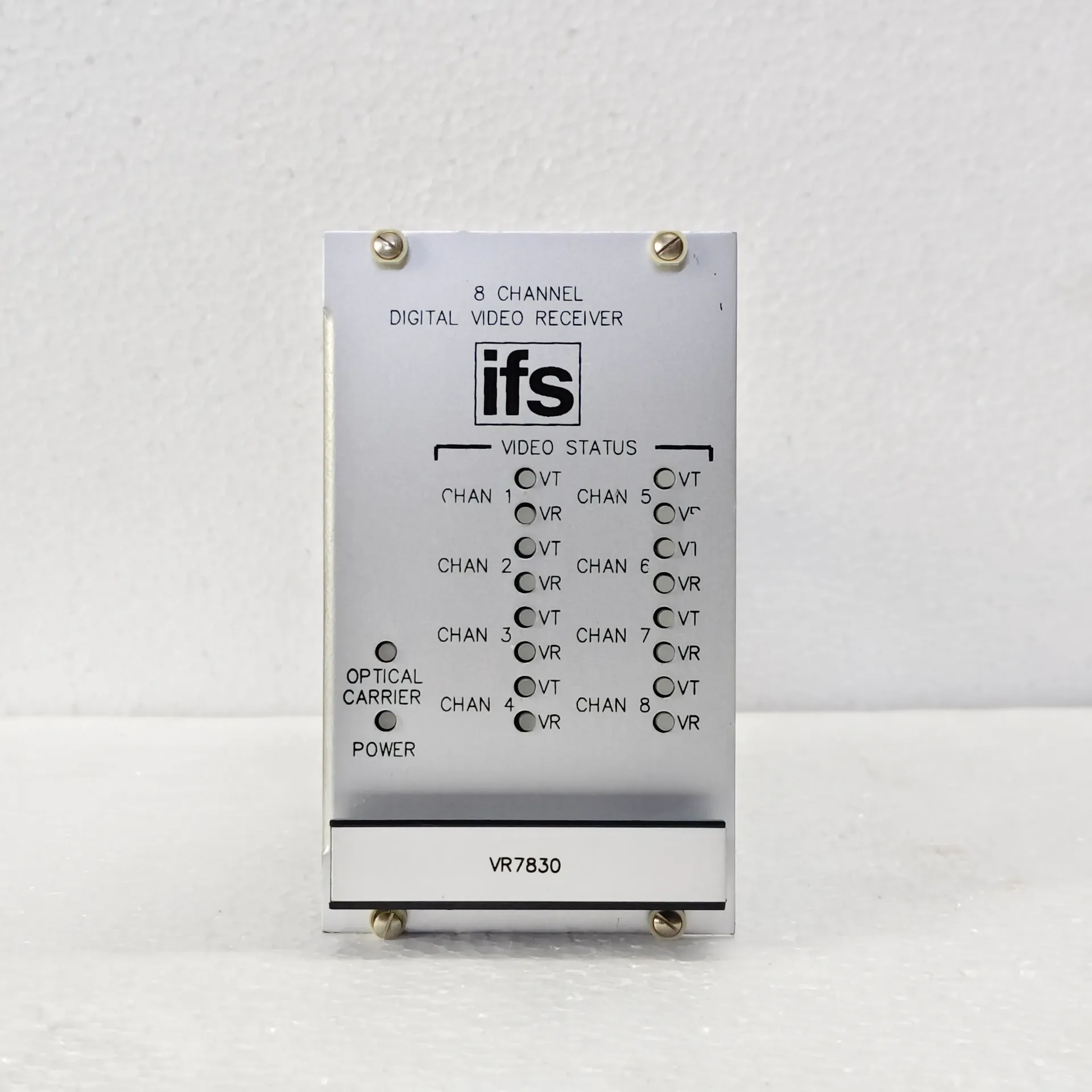 GE SECURITY [IFS] VR7830 8-CHANNEL DIGITAL VIDEO RECEIVER