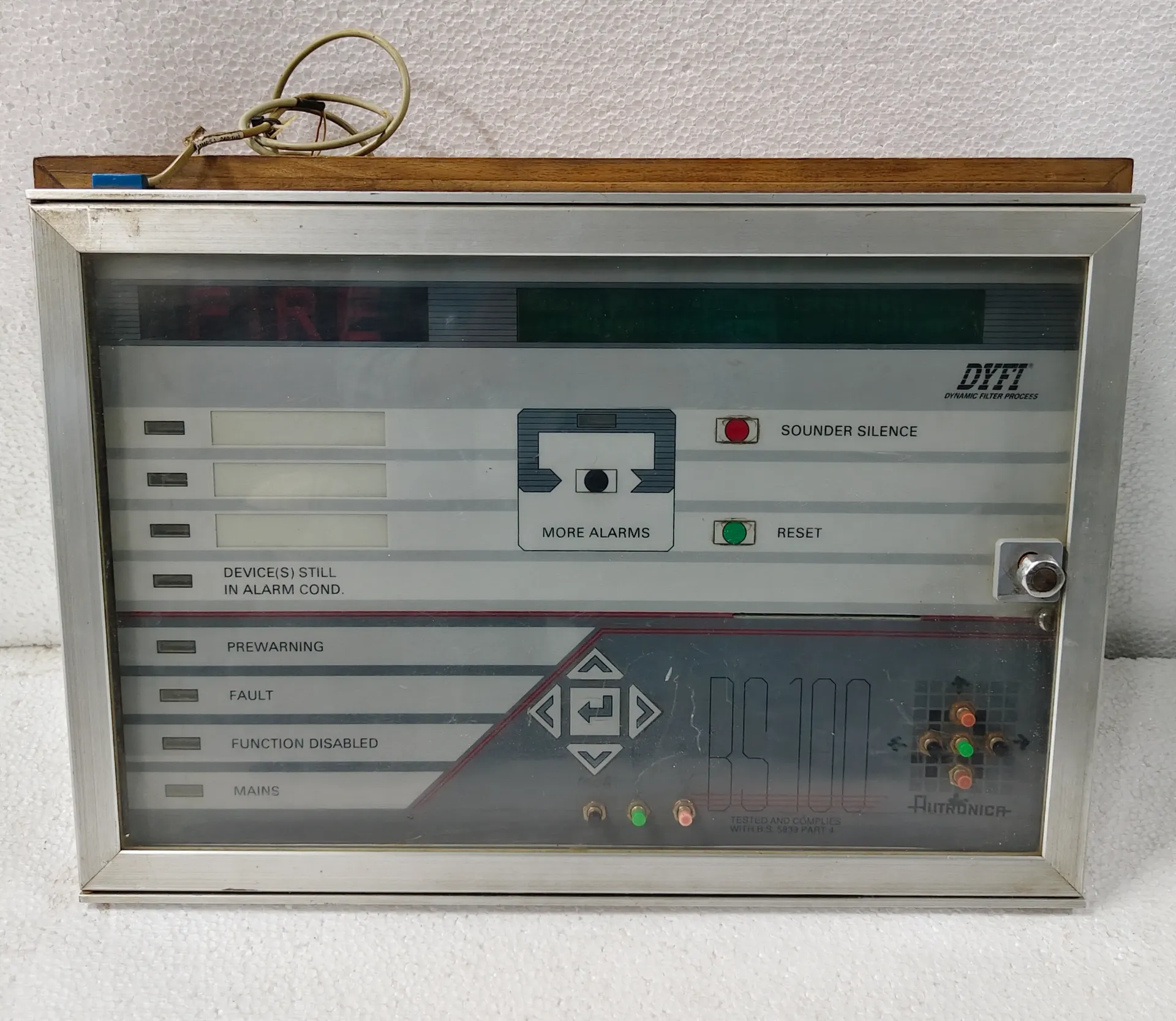 AUTRONICA BS100 DYFI FIRE ALARM CONTROL PANEL (DISPLAY NOT WORKING)