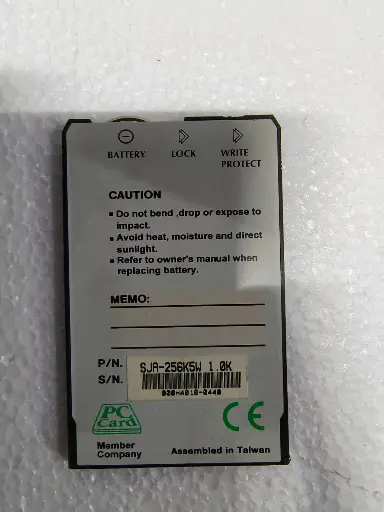 SPERRY MARINE Memory Card Module w/ 256KB PC Card TYPE: 65826655 $200