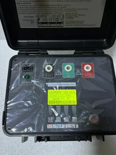 RUN TEST RUN-IR1016 INSULATION RESISTANCE TESTER