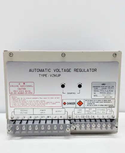 NISHISHIBA AUTOMATIC VOLTAGE REGULATOR TYPE: VZKUP-4B (P1) $2595